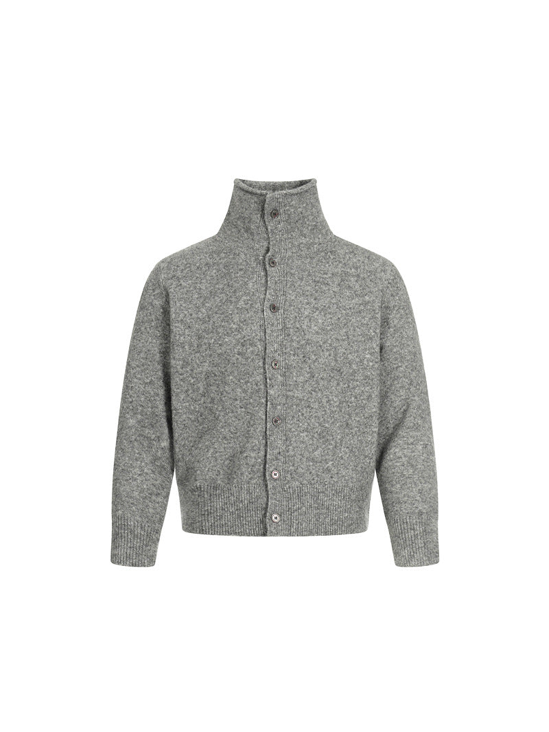 CARDIGNA DC+ IN MAGLIA MISTO LANA