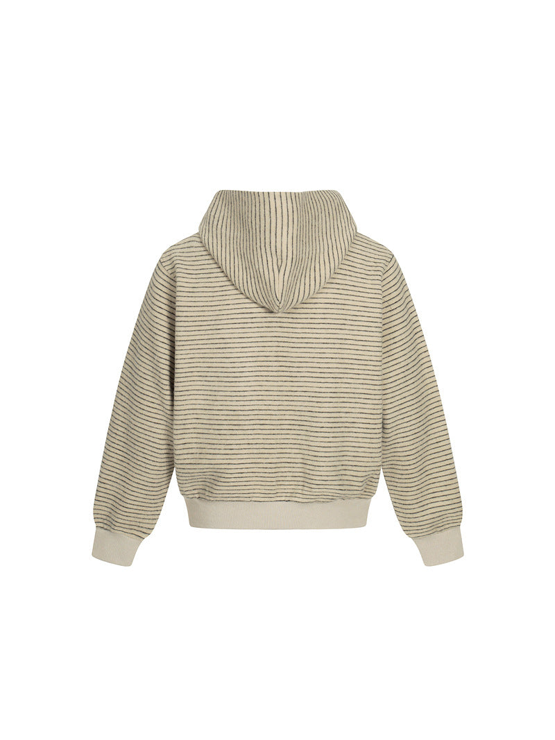 FELPA DC+ CARDIGAN CON CAPPUCCIO