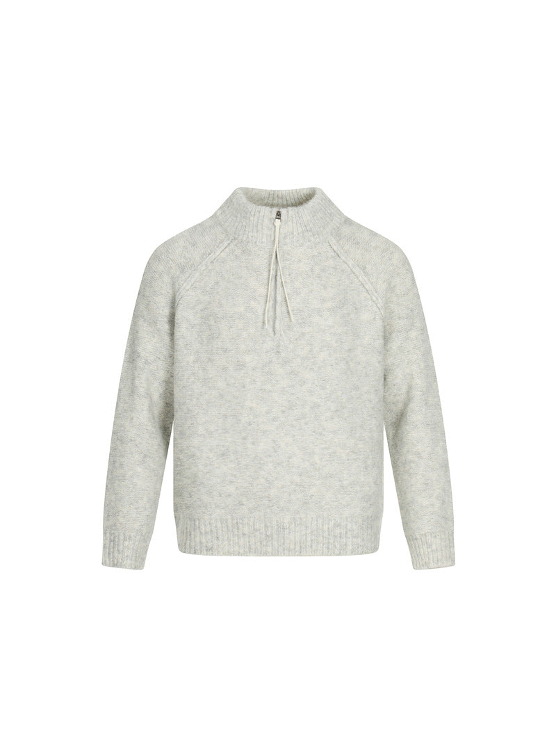 MAGLIONE DC+ IN MAGLIA MEZZA ZIP RETRÒ