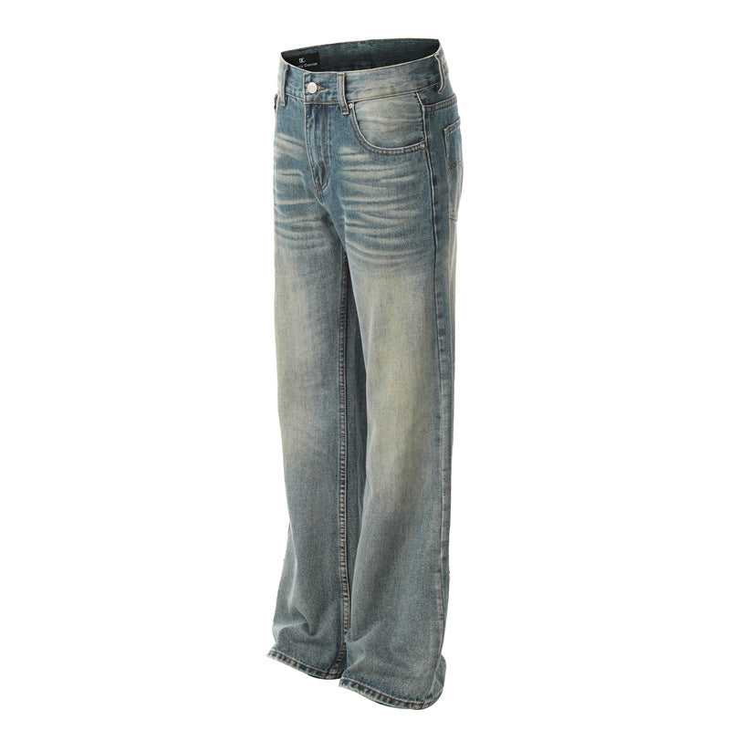 JEANS DC+ EFFETTO VINTAGE GAMBA DRITTA SVASATA
