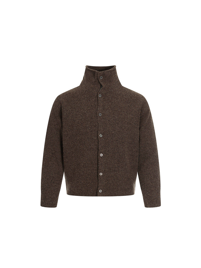 CARDIGNA DC+ IN MAGLIA MISTO LANA