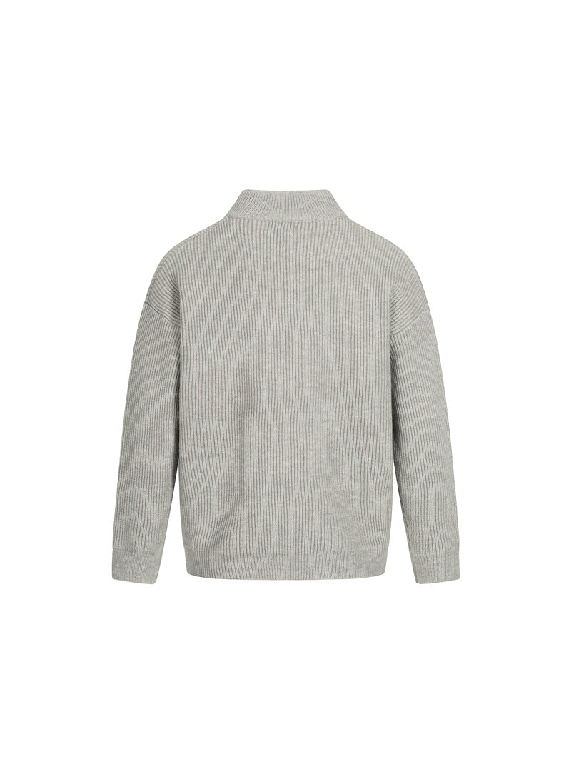 MAGLIONE DC+ CARDIGAN ZIP MINIMAL