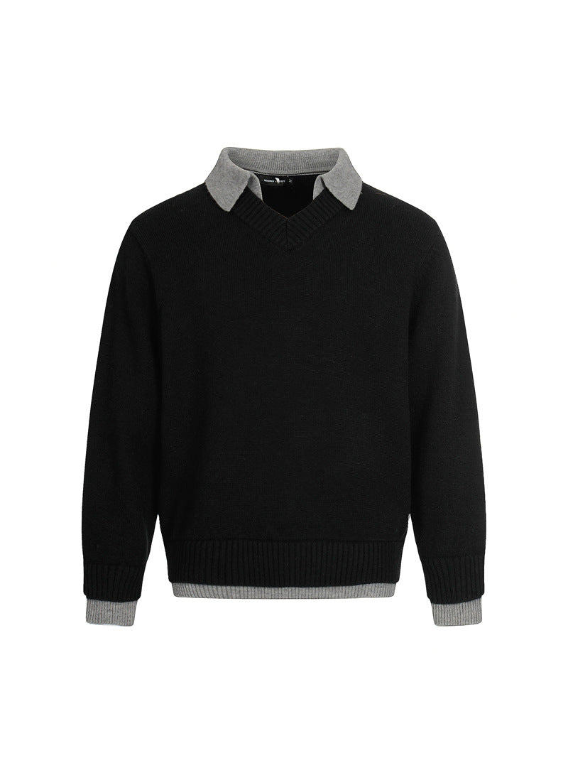 MAGLIONE DC+ UNISEX A STRATI CON COLLETTO AMPIO