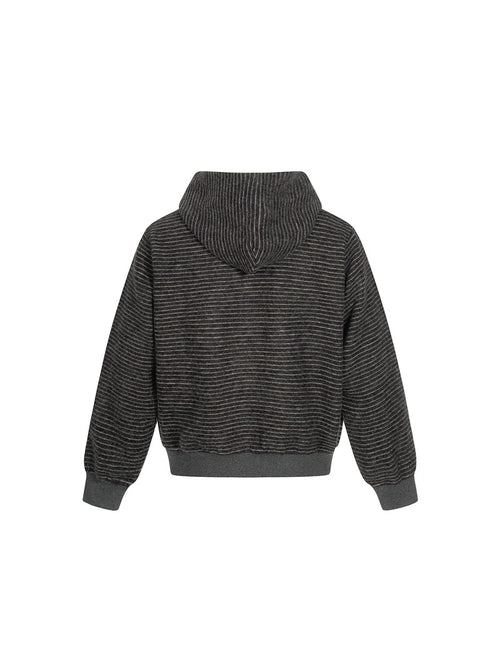 FELPA DC+ CARDIGAN CON CAPPUCCIO