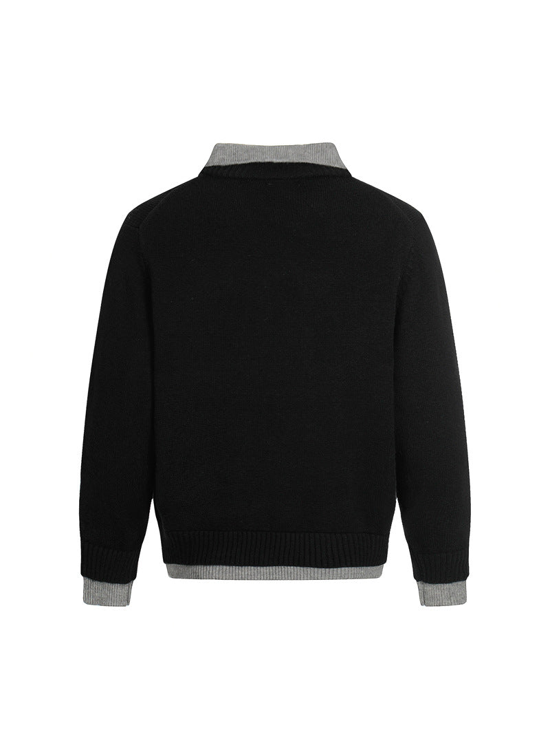 MAGLIONE DC+ UNISEX A STRATI CON COLLETTO AMPIO