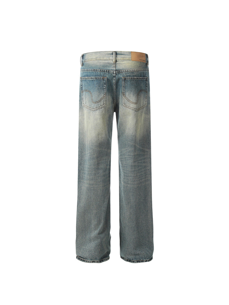 JEANS DC+ EFFETTO VINTAGE GAMBA DRITTA SVASATA