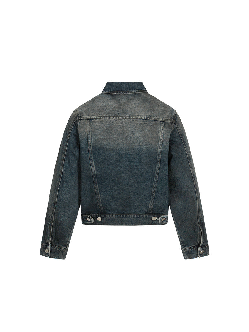 GIACCA DC+ IN DENIM VINTAGE CROPPED