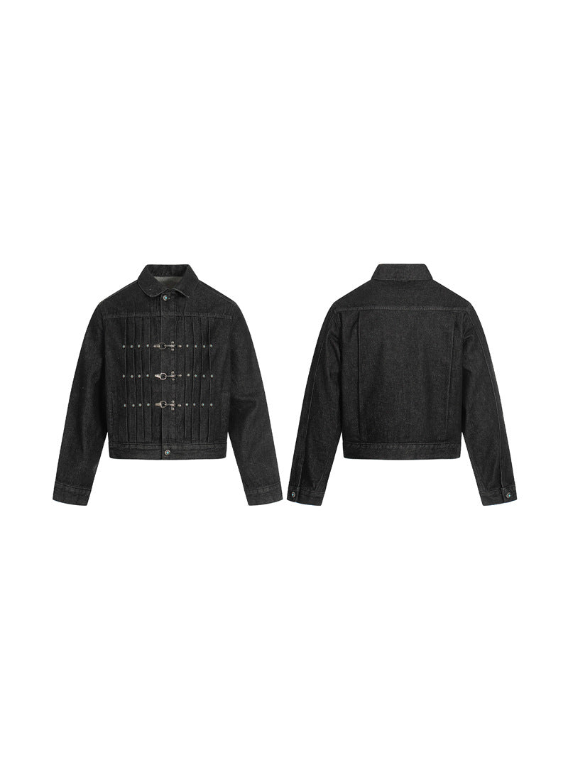 GIACCA DC+IN DENIM RETRÒ CON FIBBIE