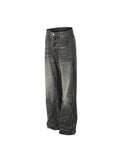 JEANS DC+ GAMBA DRITTA NERO/GRIGIO TEXTURE