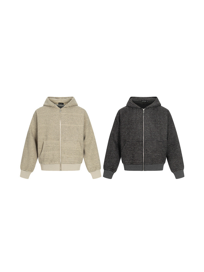 FELPA DC+ CARDIGAN CON CAPPUCCIO