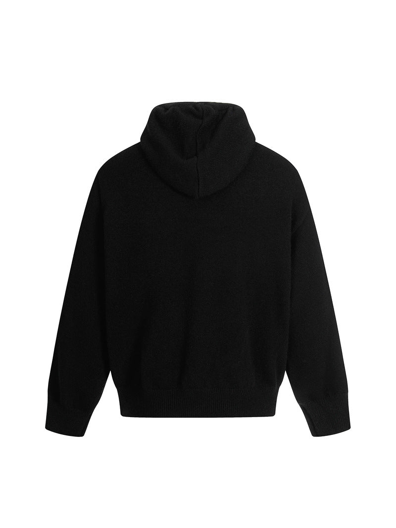 FELPA DC+ CARDIGAN IN MAGLIA CON CAPPUCCIO E ZIP