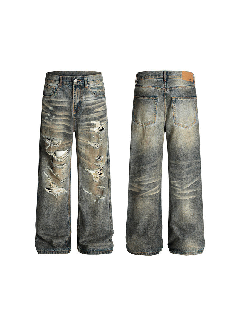 JEANS DC+ STRAPPATI GAMBA DRITTA SVASATA