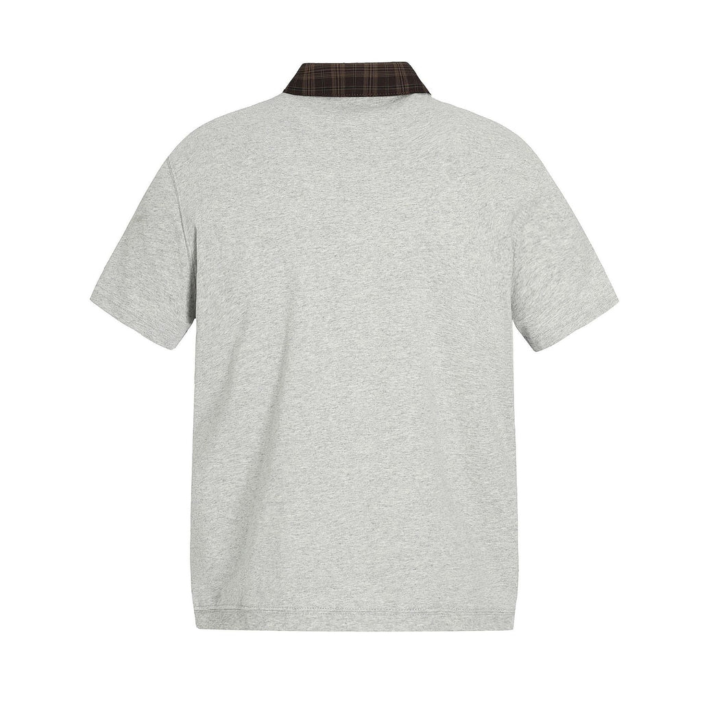 T-SHIRT DC+ COLLO A V CON INSERTO CAMICIA