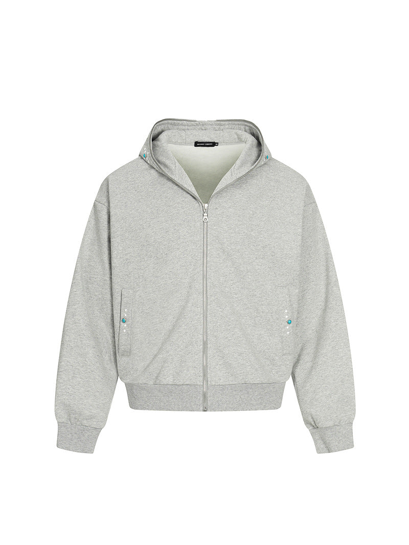 FELPA DC+ CON CAPPUCCIO RETRÒ BOXY