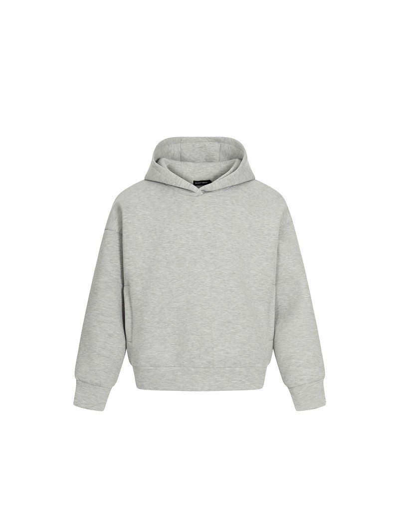 FELPA DC+ CON CAPPUCCIO TINTA UNITA STILE URBAN