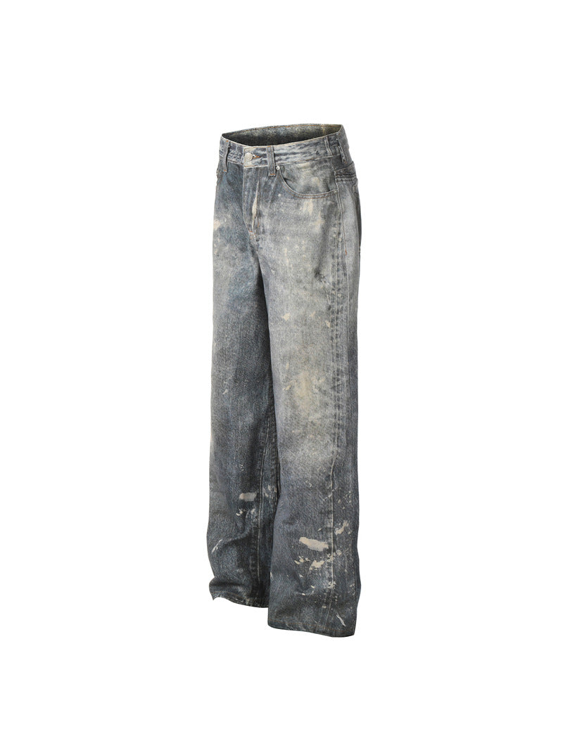 JEANS DC+ EFFETTO VERNICE GAMBA LEGGERMENTE SVASATA