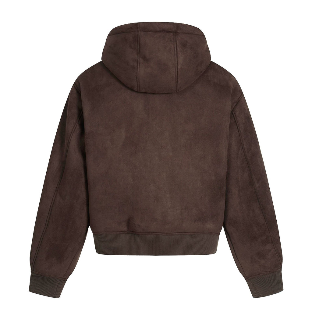 FELPA PESANTE CON CAPPUCCIO SCAMOSCIATA DC+