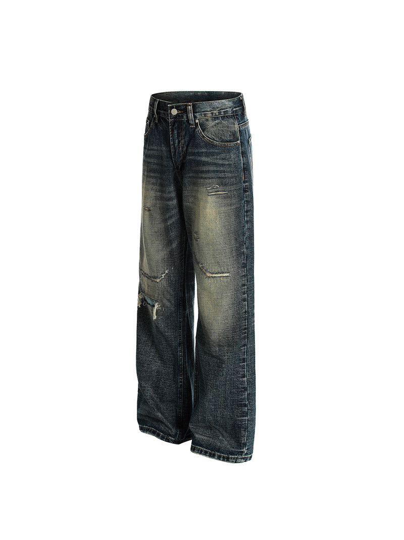 JEANS DC+ PATCHWORK STRAPPATI GAMBA DRITTA