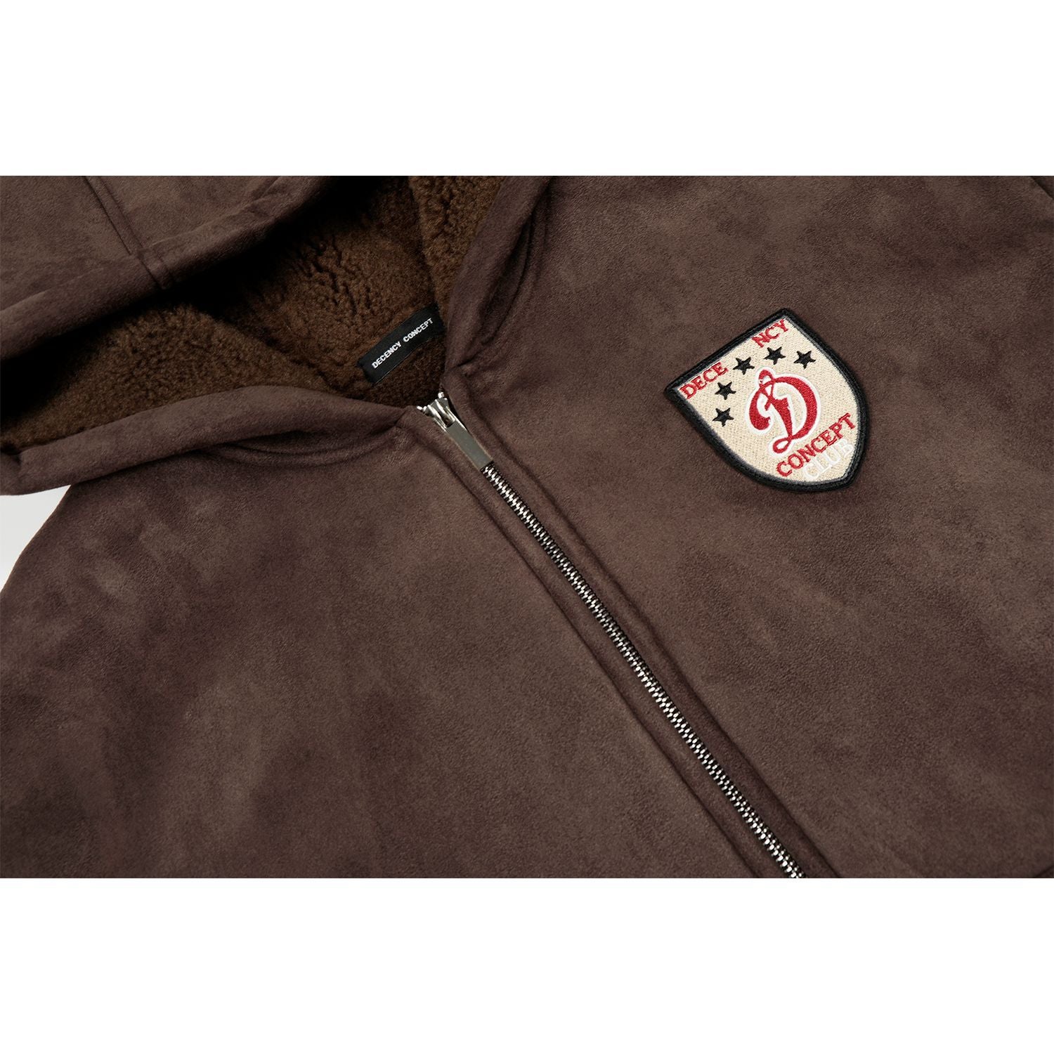 FELPA PESANTE CON CAPPUCCIO SCAMOSCIATA DC+