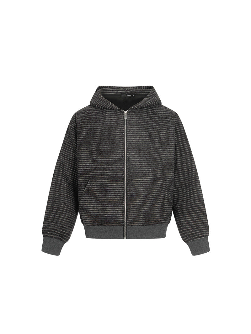 FELPA DC+ CARDIGAN CON CAPPUCCIO