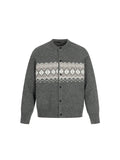 MAGLIONE DC+ CARDIGAN JACQUARD FAIR ISLE