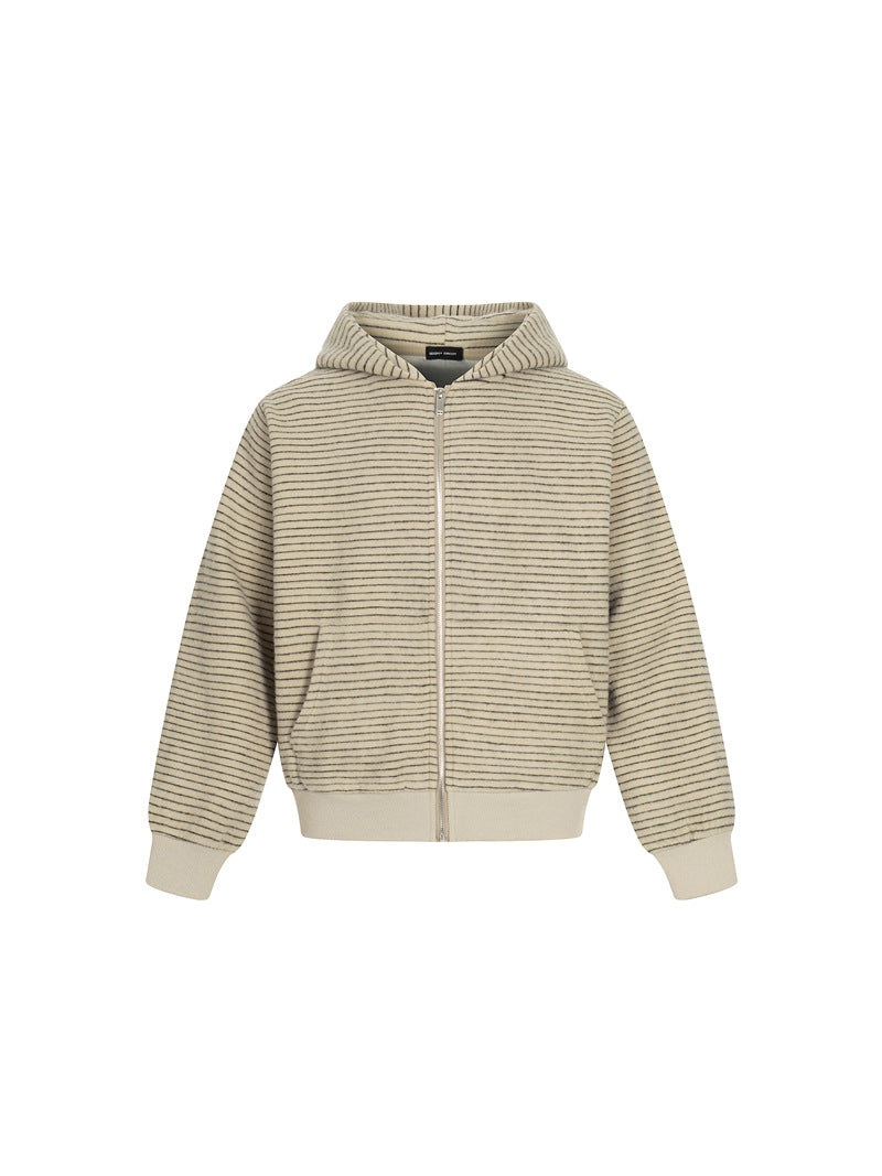 FELPA DC+ CARDIGAN CON CAPPUCCIO