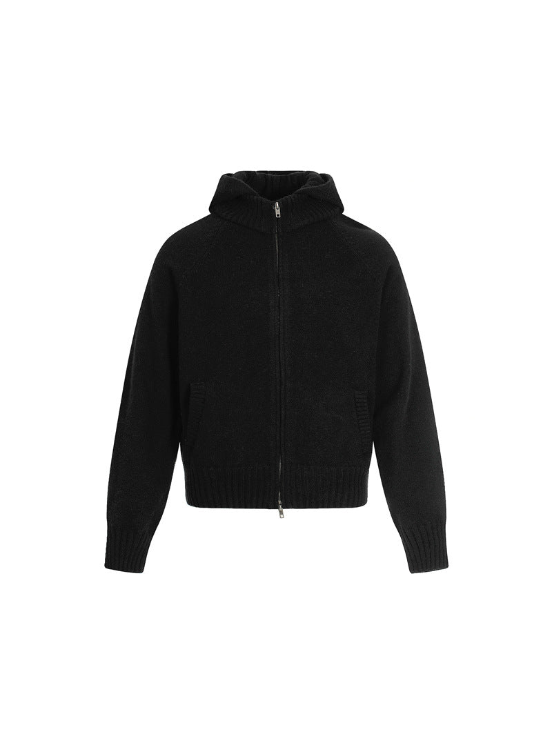 MAGLIONE DC+ CARDIGAN CON CAPPUCCIO E ZIP