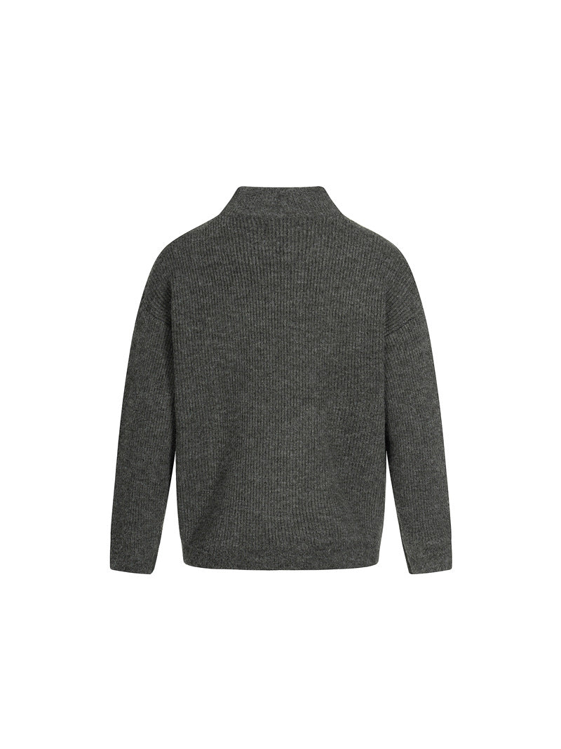 MAGLIONE DC+ CARDIGAN ZIP MINIMAL