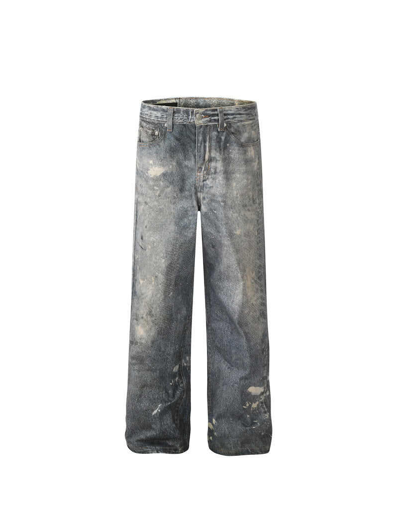 JEANS DC+ EFFETTO VERNICE GAMBA LEGGERMENTE SVASATA