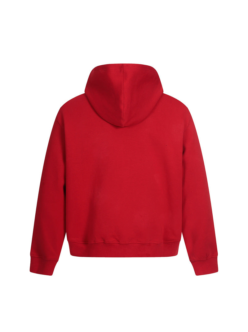 FELPA DC+ CON CAPPUCCIO ZIP RETRÒ