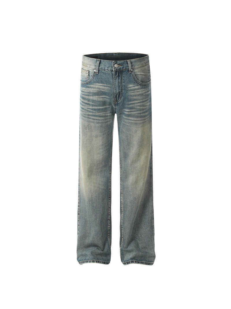 JEANS DC+ EFFETTO VINTAGE GAMBA DRITTA SVASATA