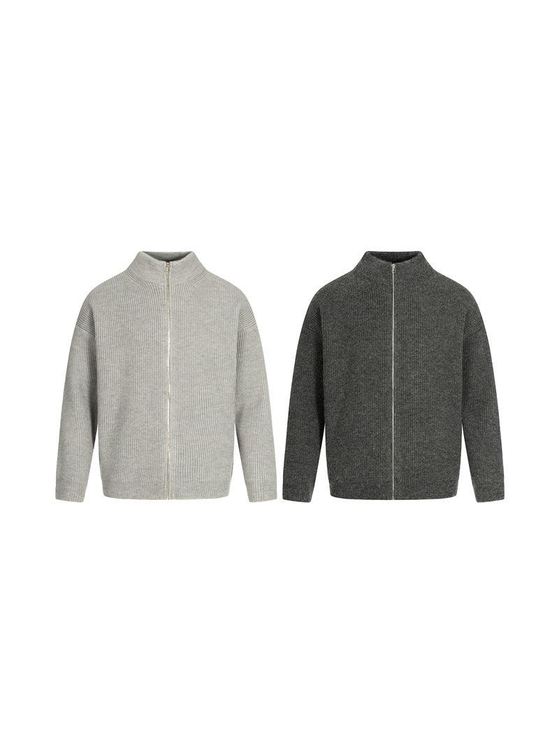 MAGLIONE DC+ CARDIGAN ZIP MINIMAL
